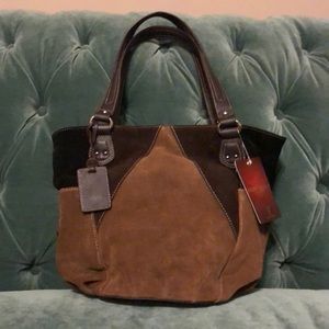 Tignanello Multi Suede tote